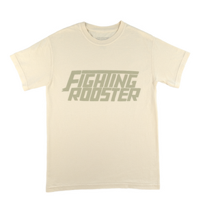 TShirt Fighting Rooster in Ivory